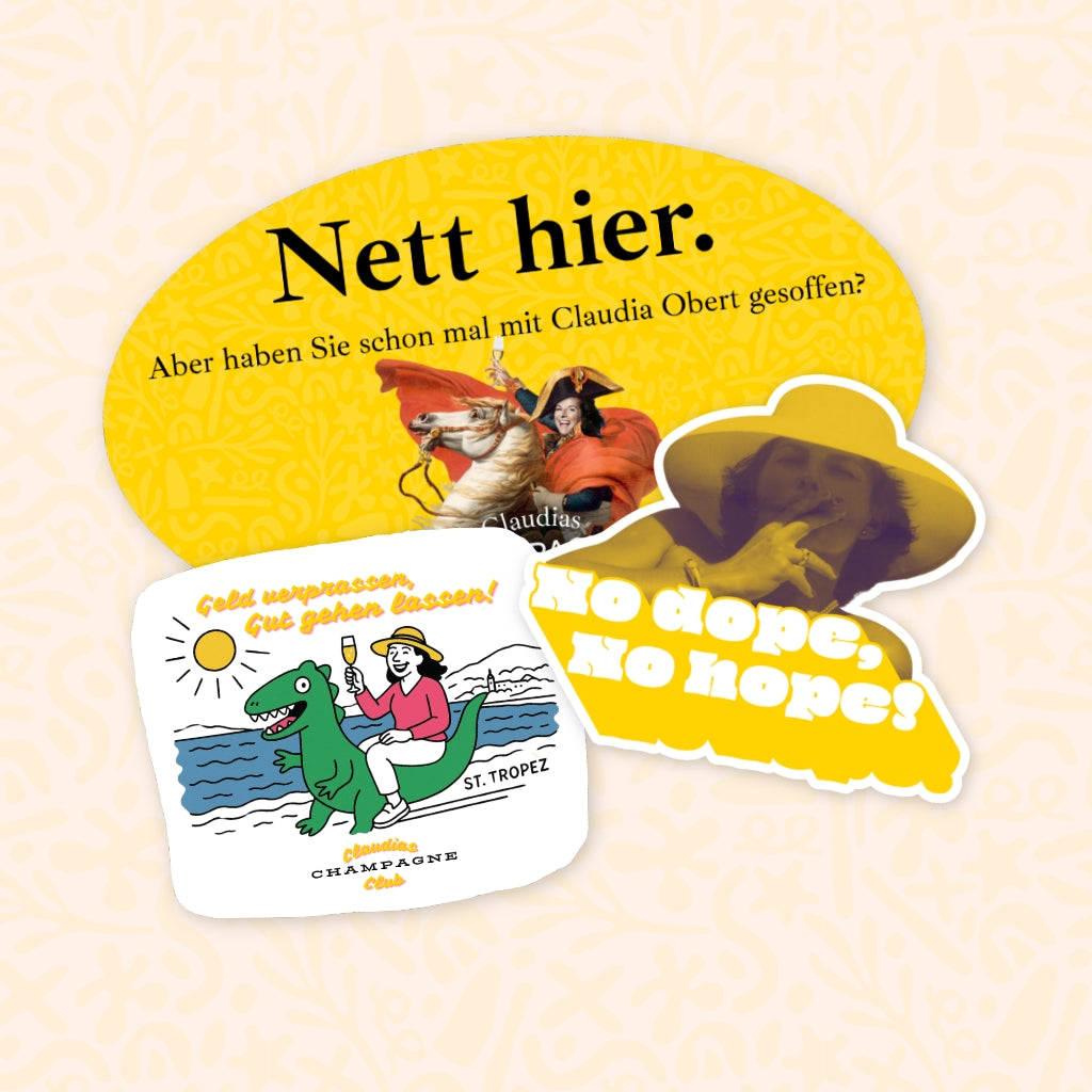 Claudias Champagne Club Sticker-Set