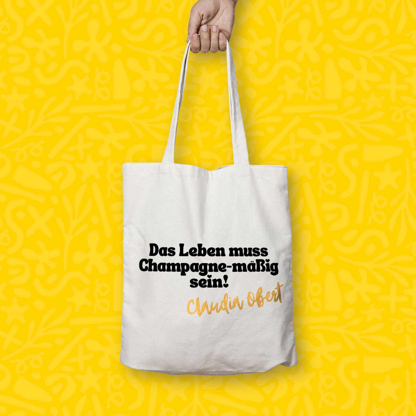 "Das Leben muss champagne-mäßig sein" - Beutel